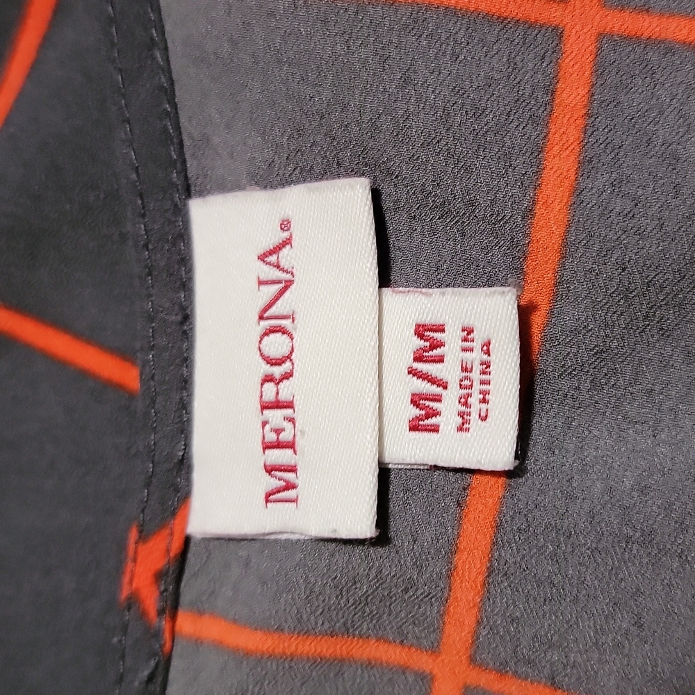 MERONA  Women's Shell Tank Top Charcoal Gray & Red - M - Picture 5 of 5